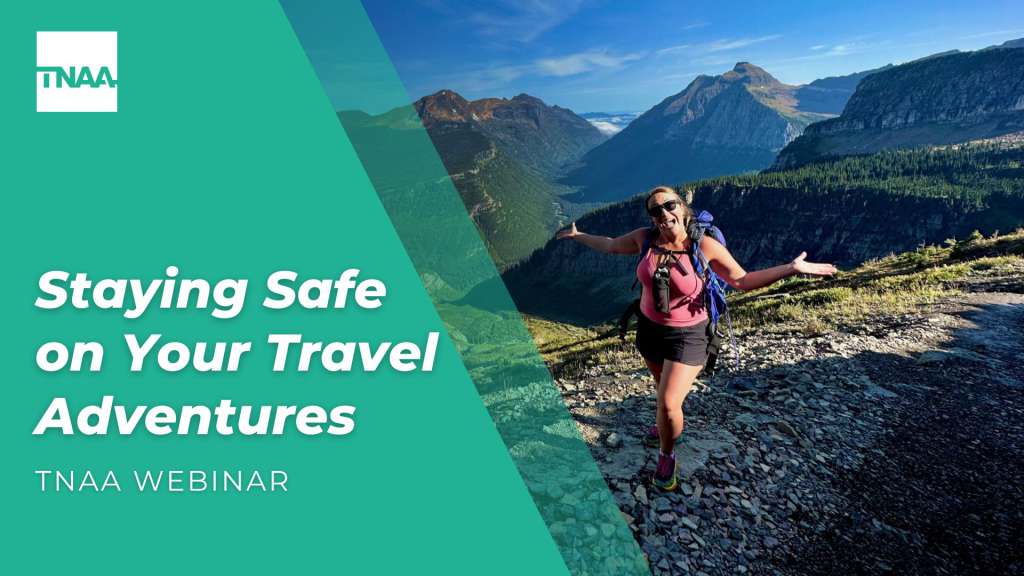 Road Trip Tips: Protecting Your Belongings While Traveling for Assignments Information about a TNAA and TotalMed webinar and a blog post offering safety tips for healthcare travelers on road trips. The content focuses on protecting belongings while traveling for assignments.