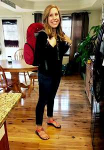 Jill on Her First Day of Travel!