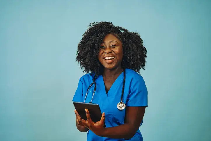 National Nurses Week 2022 Discounts Nurse with stethoscope smiling