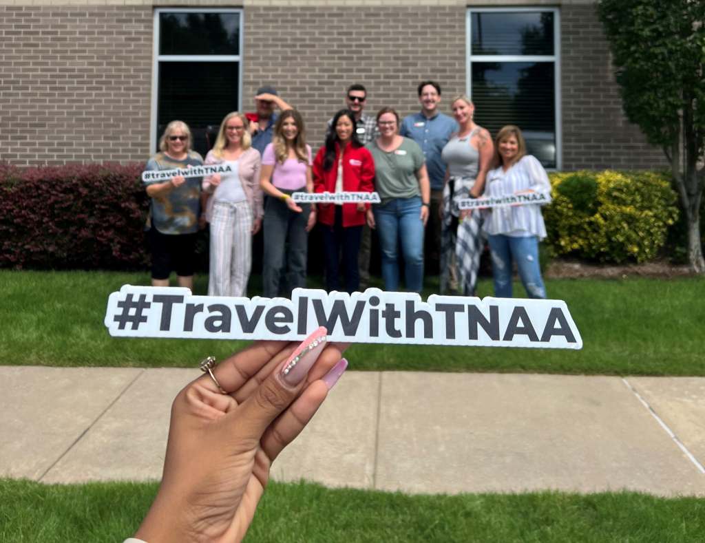 A Personalized Approach: How TotalMed Puts Travelers First TotalMed ambassadors posing outside of headquarters